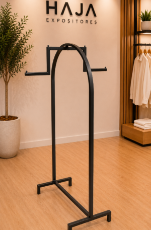 Arara arco de centro para loja de roupas