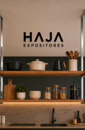 Prateleira Dupla de Teto HAJA – Metal (Cromado) e MDF